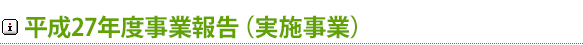 平成27年度伊豆魅力(三力)プロジェクト事業報告(実施事業)