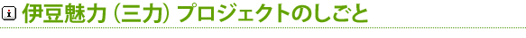 伊豆魅力(三力)プロジェクトのしごと